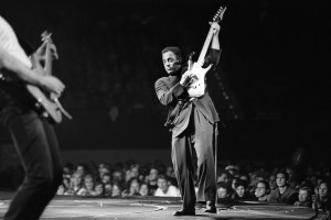 Billy Joel performs on stage, Ahoy, Rotterdam, Netherlands, 17th May 1994. (Photo by Rob Verhorst/Redferns)