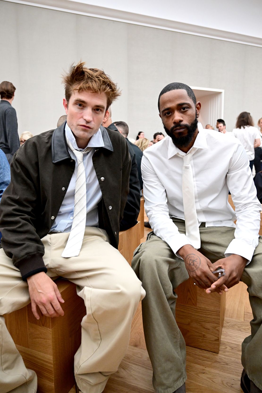 Robert Pattinson and LaKeith Stanfield at Dior.