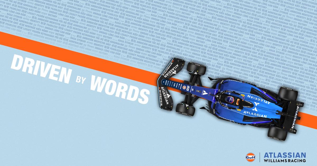 DRIVEN BY WORDS: Help Create The New Gulf x Atlassian Williams Racing Livery