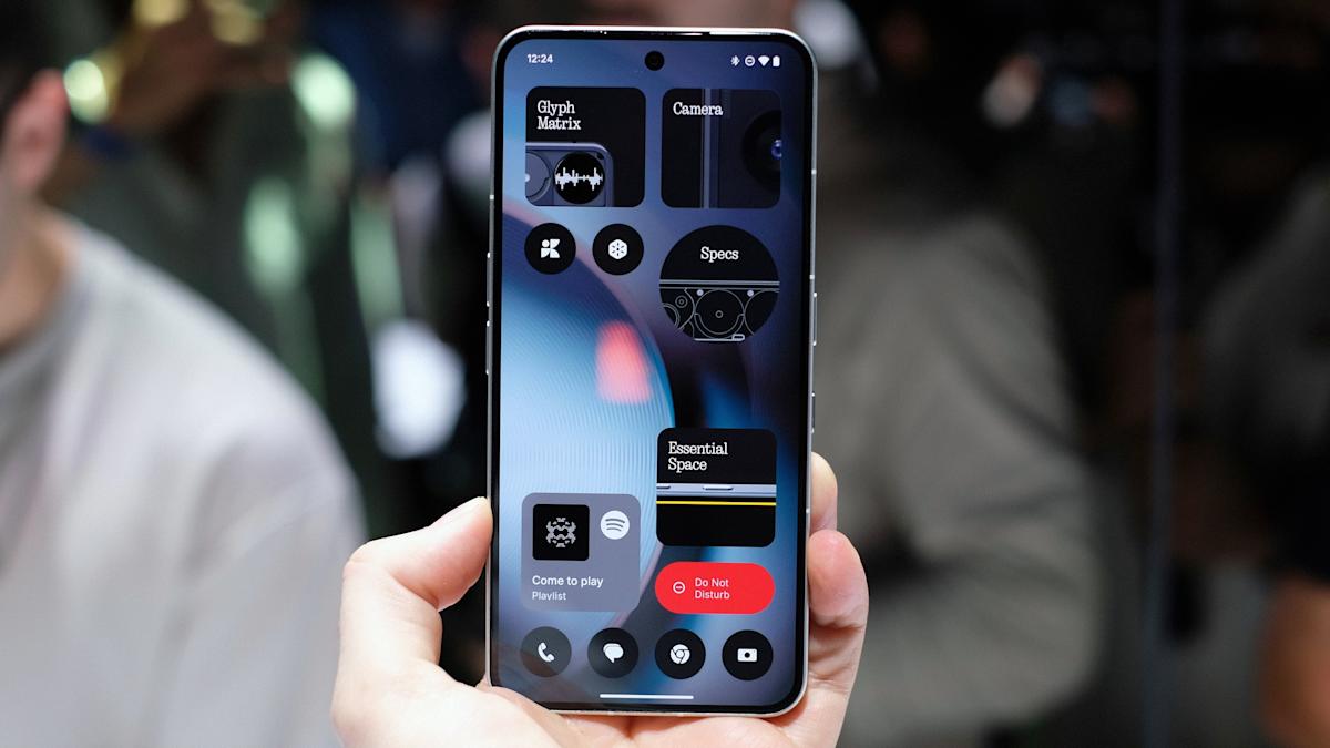 A tiny, playful dot-matrix screen in the company’s most expensive phone yet