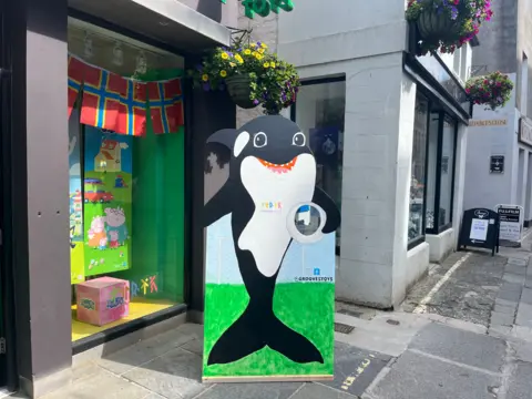 A cut out of an Orca Whale