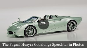The Pagani Huayra Codalunga Speedster in Photos