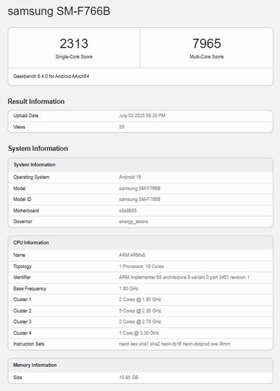 The Exynos 2500 only matches the Snapdragon 8 Gen 3 in CPU tests.