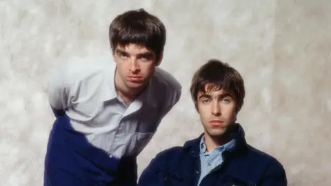Getty Images Oasis pictured in 1994