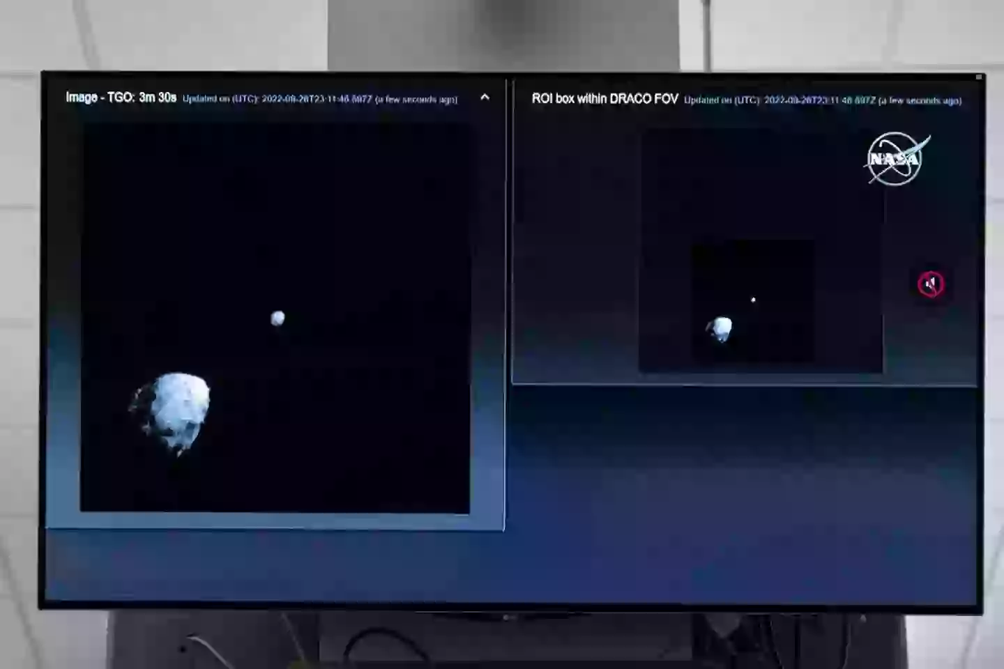 The final images of Dimorphos before the DART mission (JIM WATSON/AFP via Getty Images)