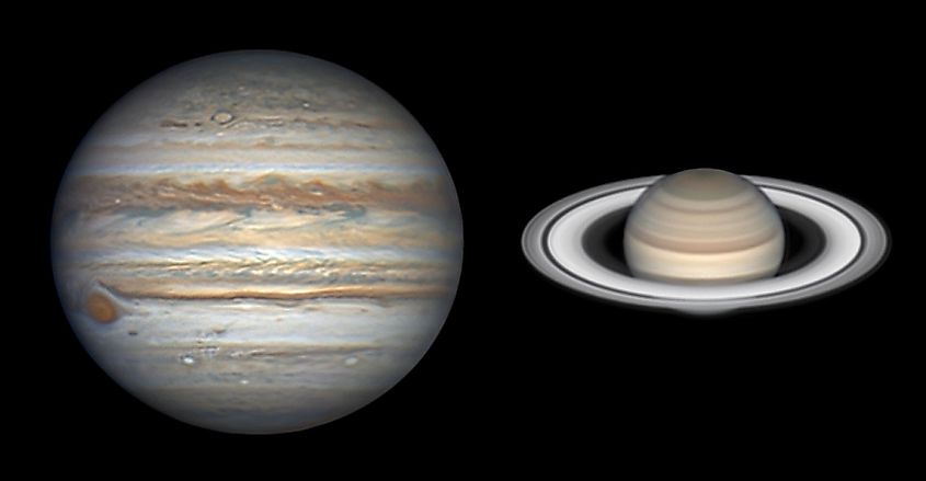 Jupiter and Saturn have the fastest rotations in the solar system.