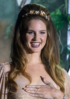 Lana Del Rey with 60s beehive hair