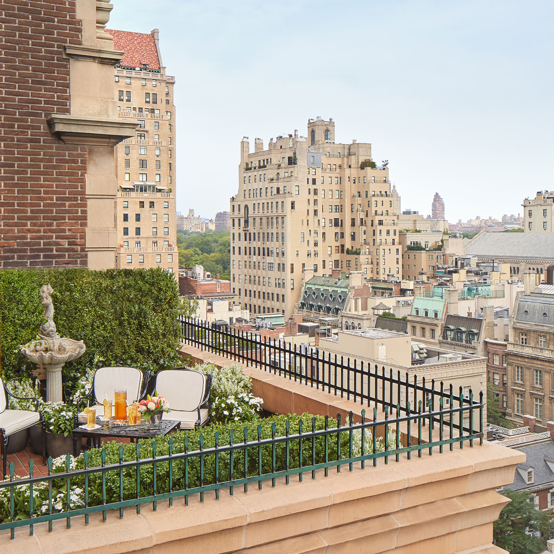 A Garden Suite Terrace at the Lowell — set on an unassuming block on the ritzy and residential Upper East Side.