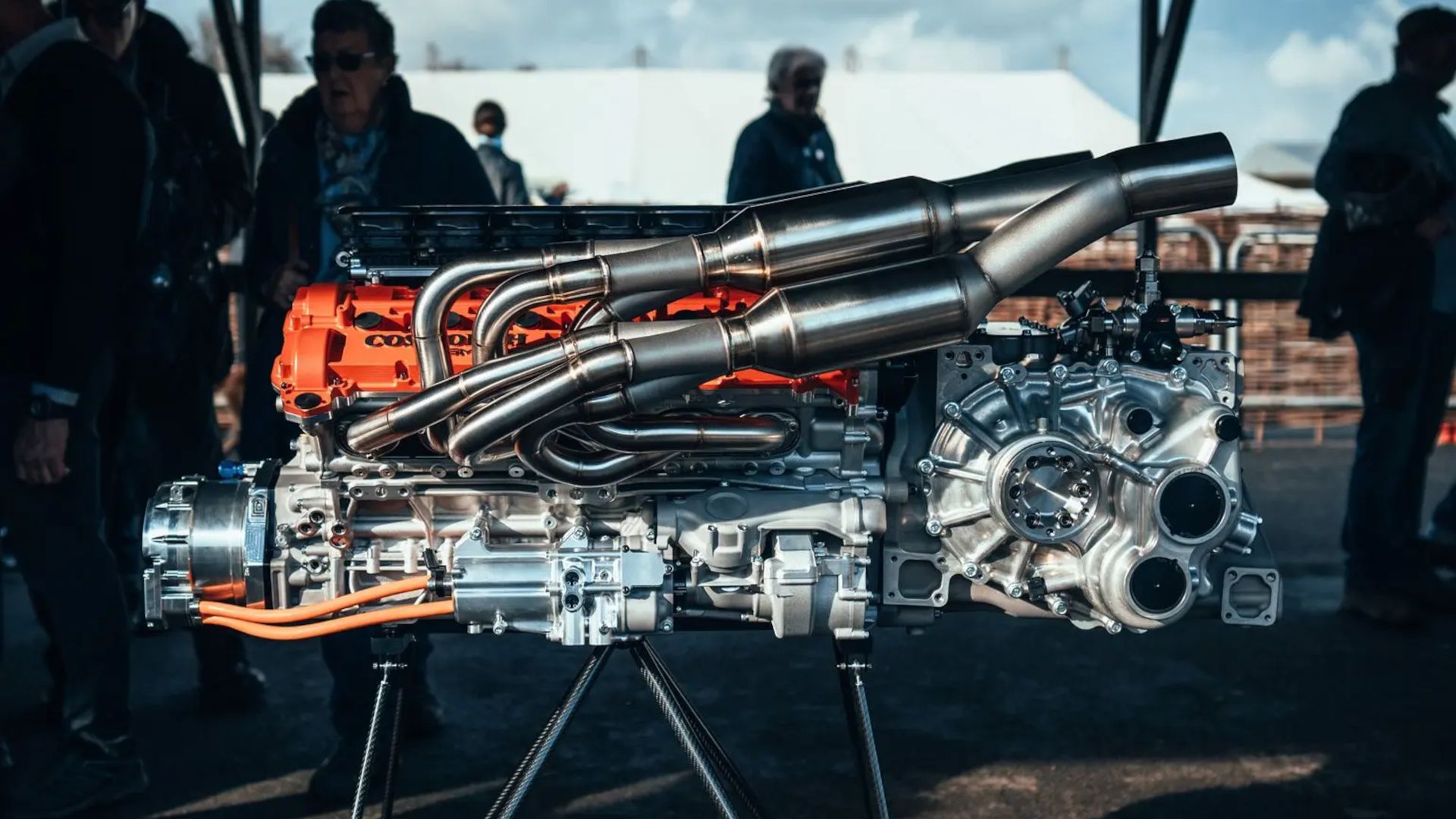 GMA Cosworth V12 Engine on display