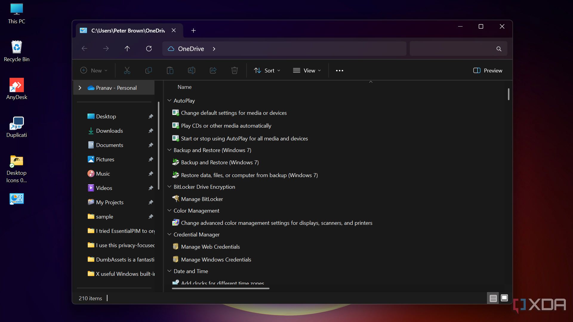 God Mode Folder in Windows