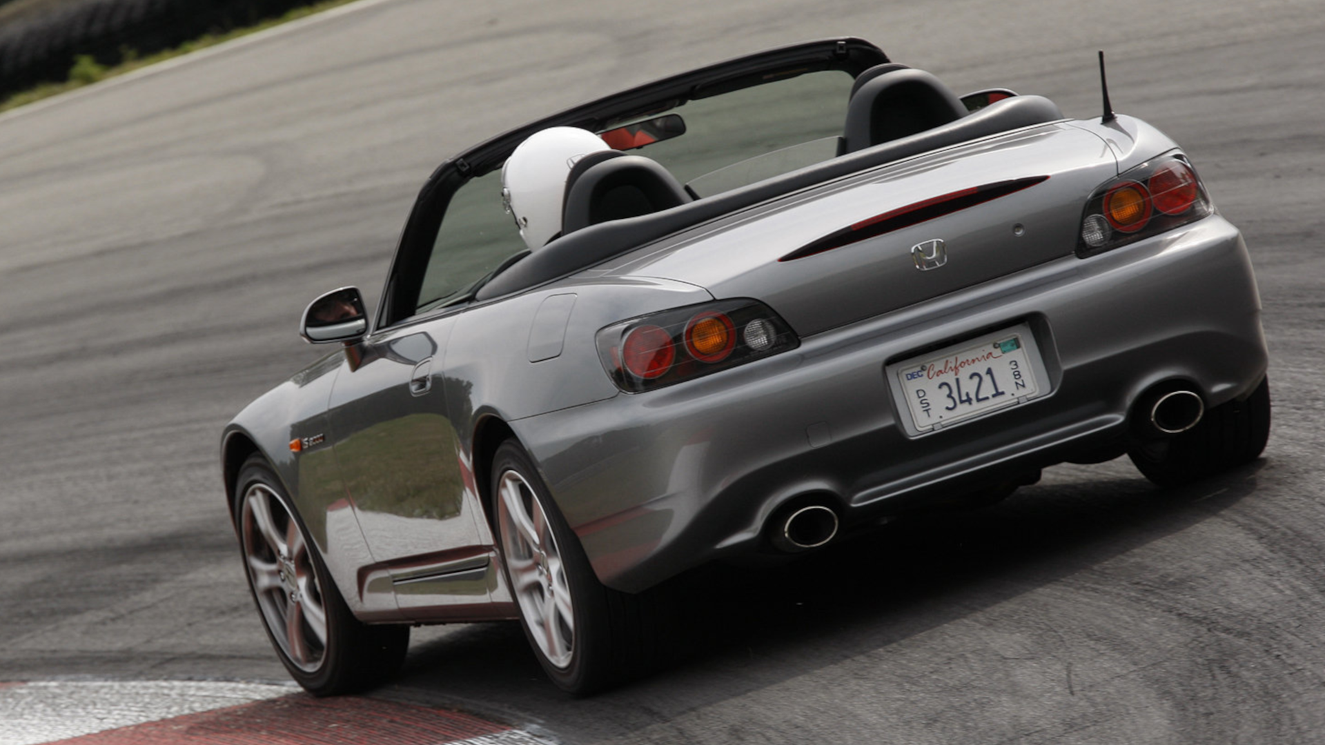 honda s2000 on the track