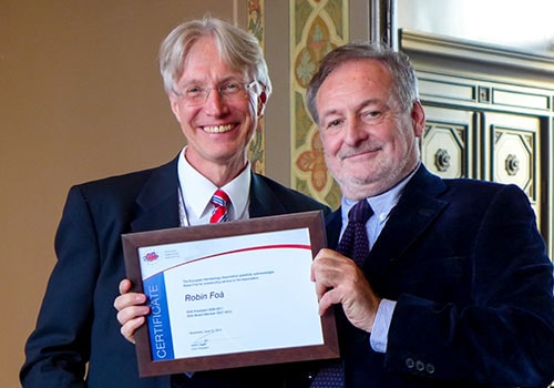 photo of Robin Foa and EHA President