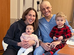 photo of Nathan Kirkland and his family