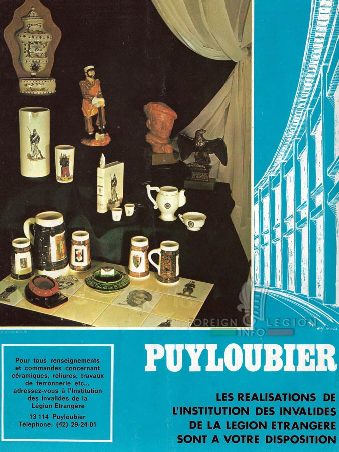 IILE products in Képi Blanc, March 1978 Photos - Foreign Legion - IILE - Veterans - products - advertisement - 1978