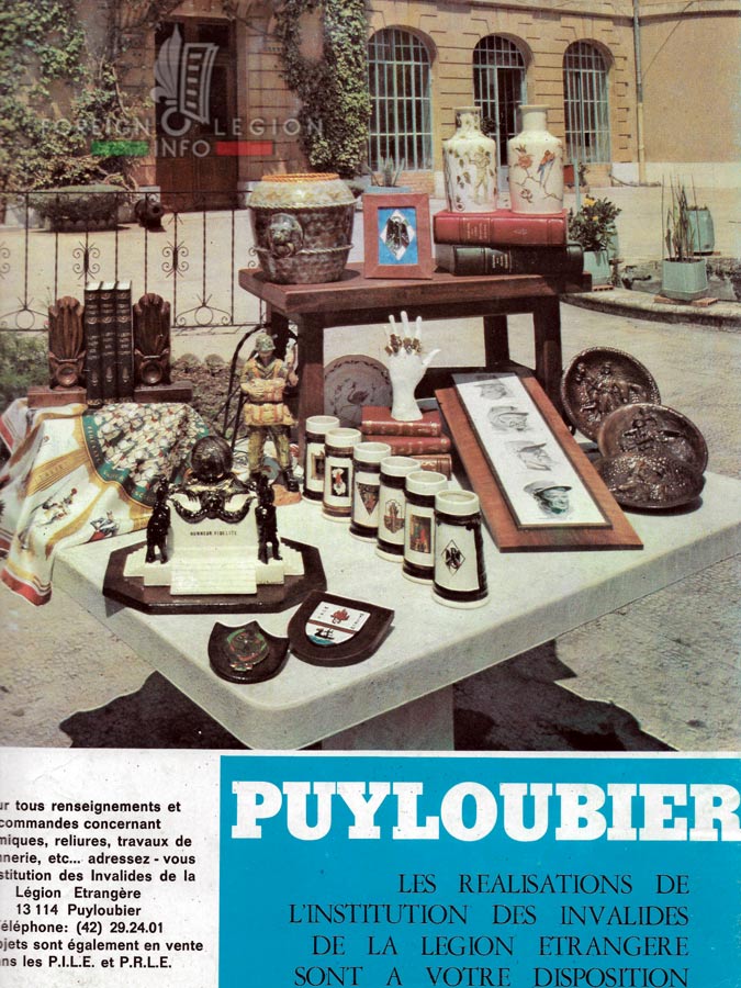 IILE products in Képi Blanc, November 1979 Photos - Foreign Legion - IILE - Veterans - products - advertisement - 1979