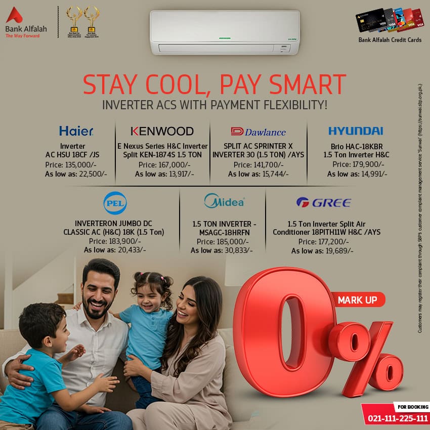 Inverter Acs Of Haier Kenwood Dawlance Gree On Installments With 0 Markup 