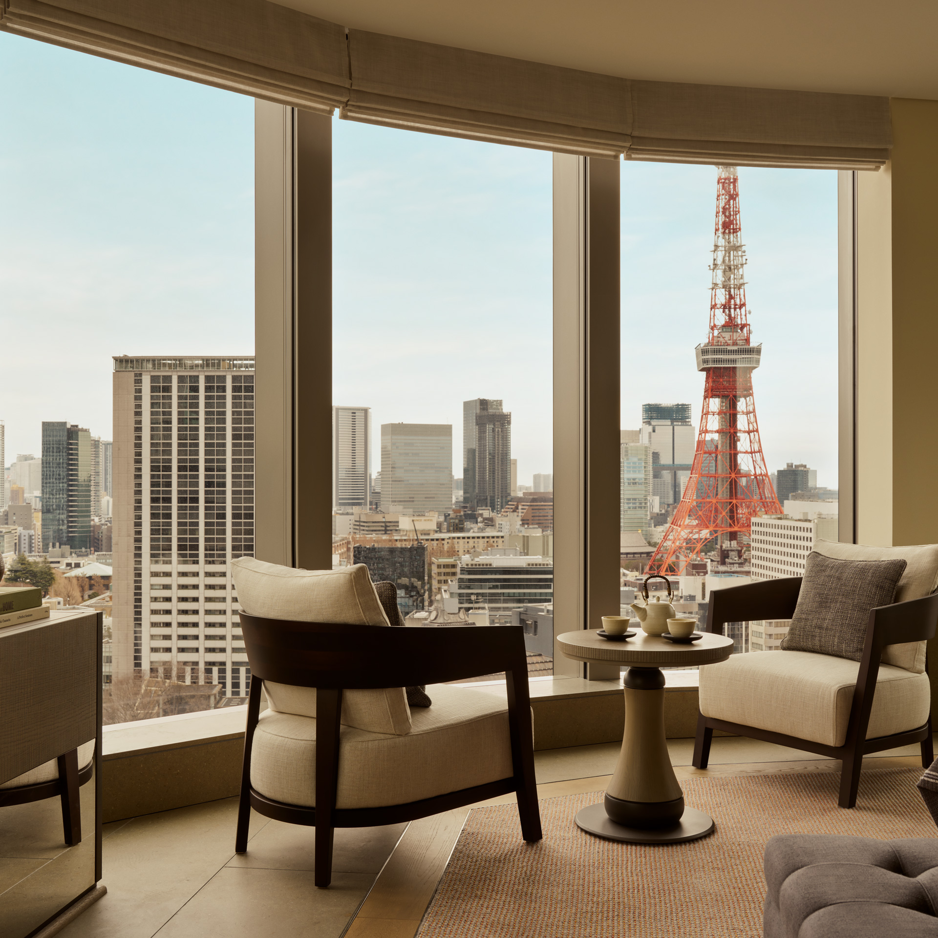 The Janu Suite — with a clear-eyed view of Tokyo Tower.