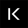 Keyless logo - a white 'K' on a black background.