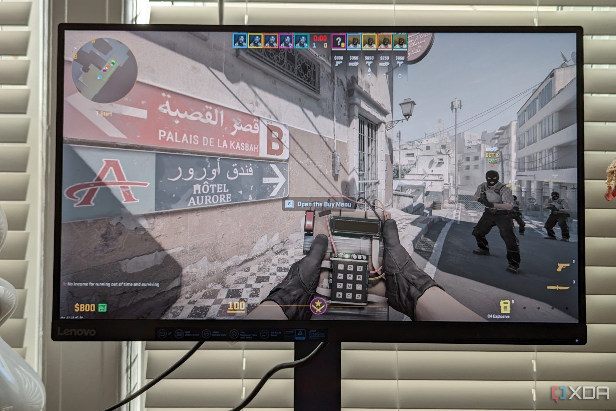 Counter-Strike 2 running on the Lenovo G27q-30