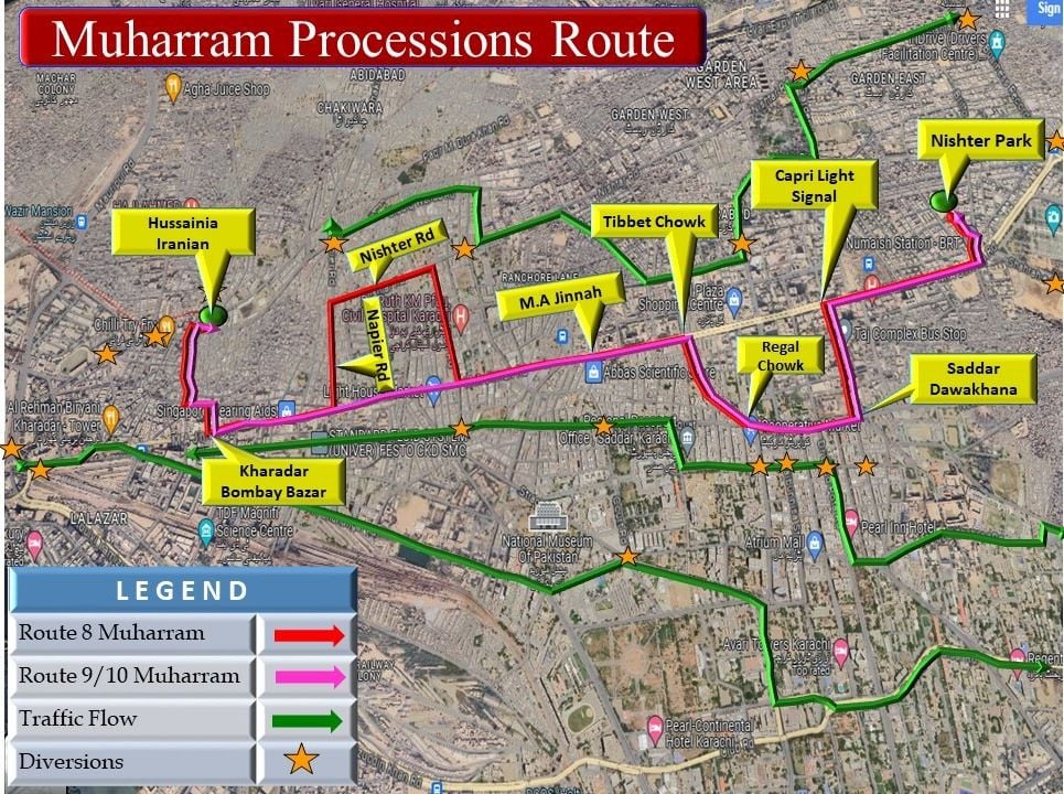 Traffic plan unveiled, MA Jinnah road to be closed for security measures