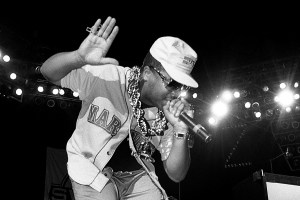 KANSAS CITY, MO - JUNE 1989:  Rapper Sir Mix-A-Lot performs at Kemper Arena in Kansas City, Missouri in June 1989.  (Photo By Raymond Boyd/Getty Images)