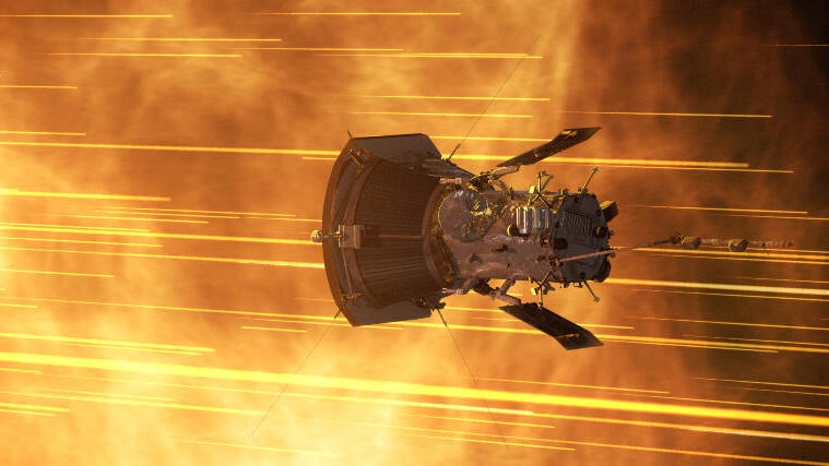 Preparing to enter a cooling phase until next year. An illustration of the spacecraft during its close approach to the Sun