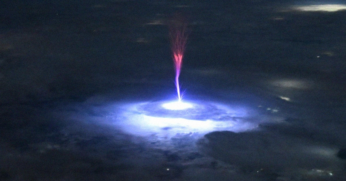 Astronaut Photographs Lightning Tower That Looks Like Something Evil From “Lord of the Rings”