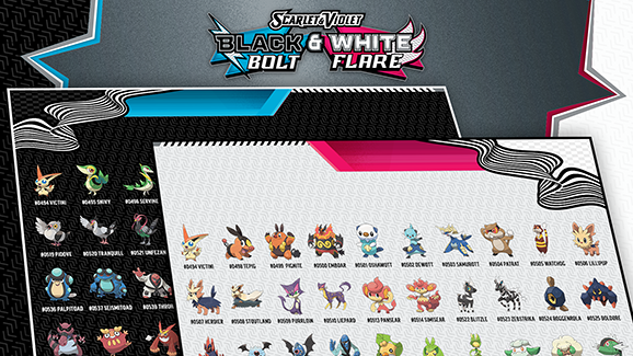 Collect Unova Pokémon in Scarlet & Violet—Black Bolt and White Flare