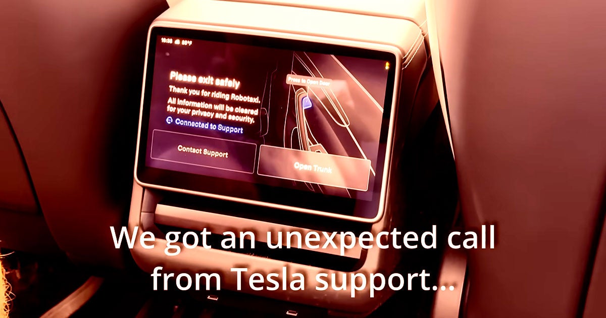 Tesla Robotaxi Rider Gets Bizarre Call Saying She Has to Exit Vehicle Immediately