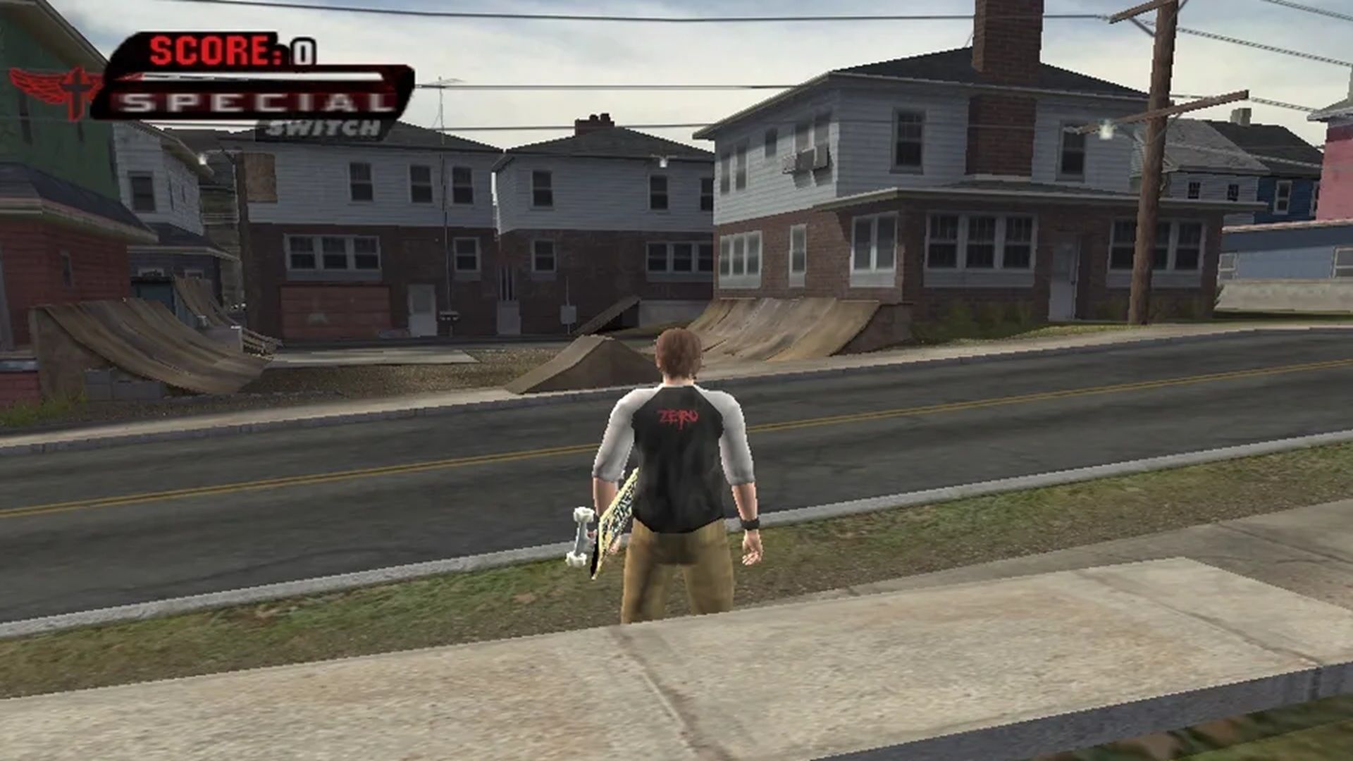 A screenshot of a skater roaming in Tony Hawk's Underground