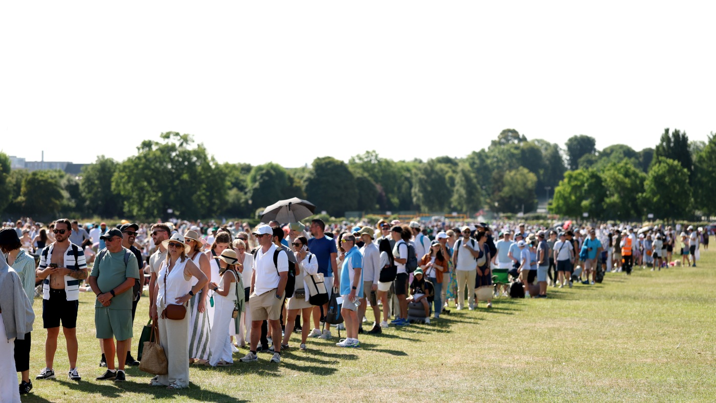 At Wimbledon, tennis fans camp in the Queue for tickets : NPR