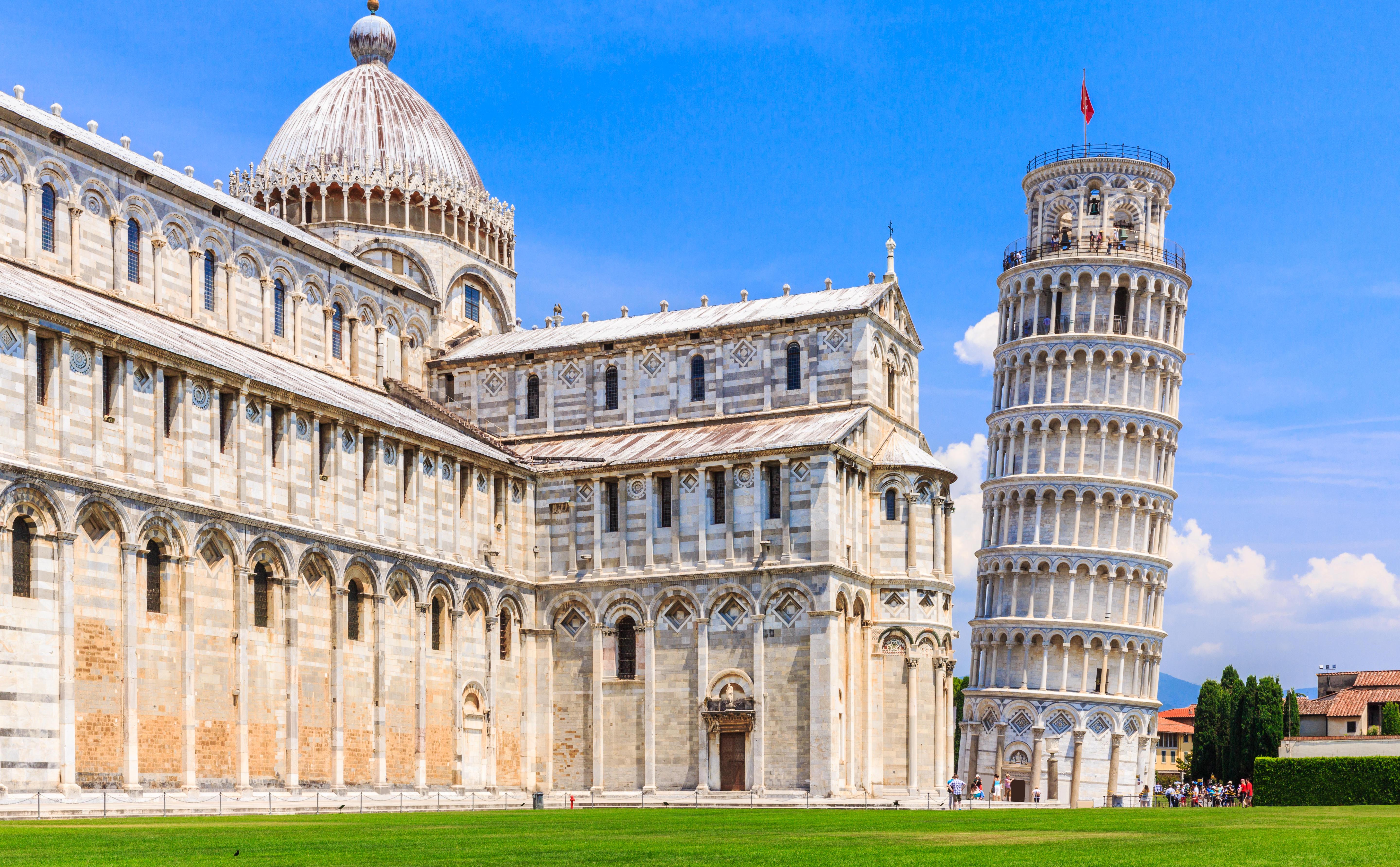 Pisa Cathedral and Leaning Tower.