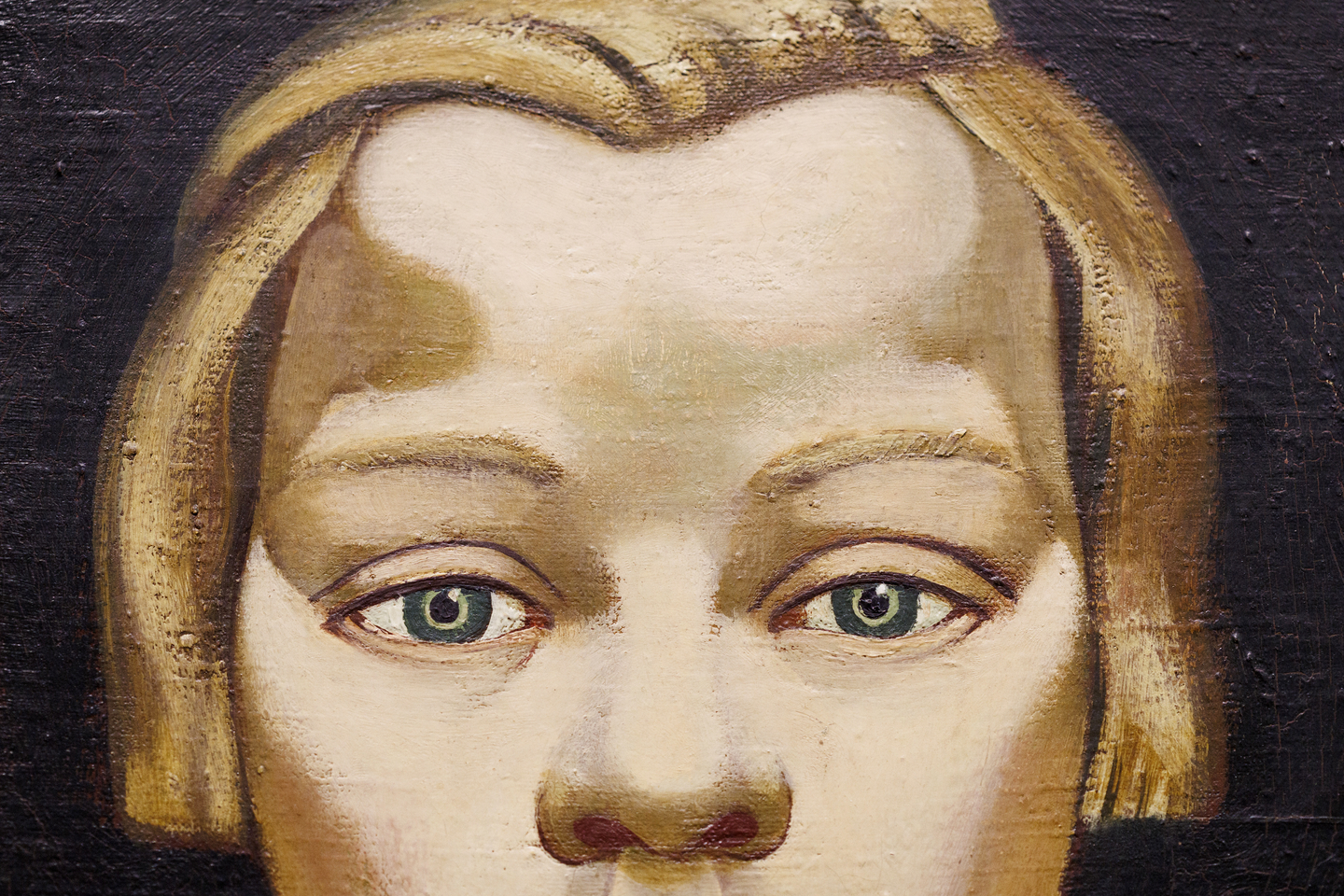 a detail of Child from the Old Town by Ernst Thoms.