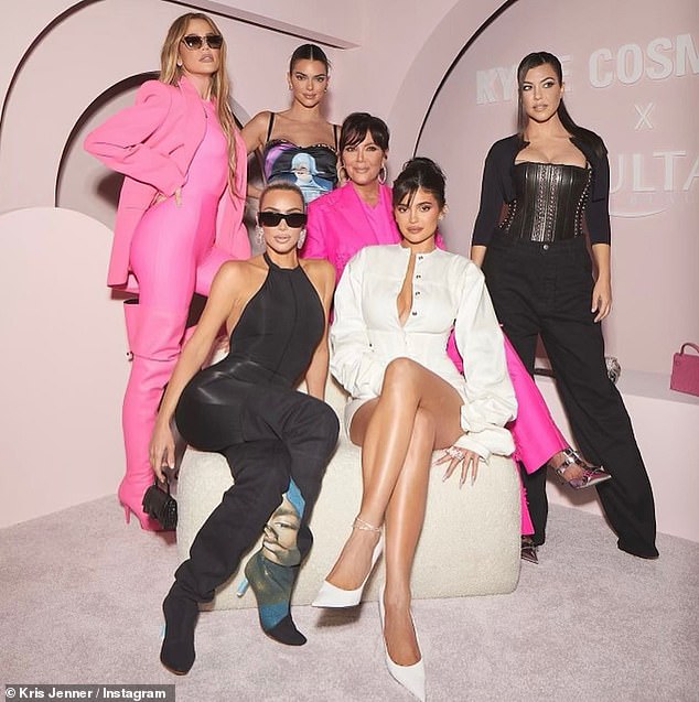 Kourtney drew comparison to her sisters Kim, Khloé, Kendall and Kylie