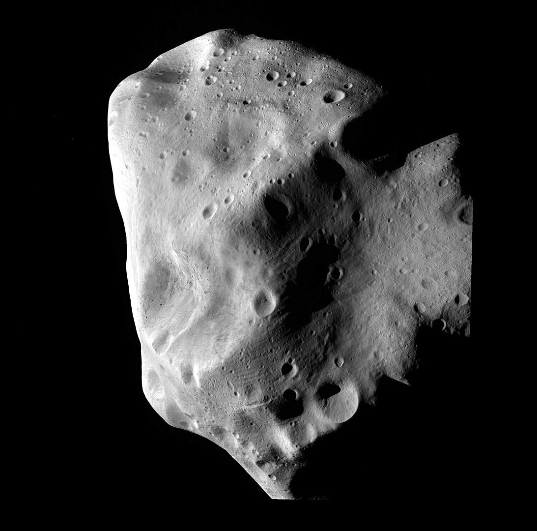 Image of the M-type asteroid 21 Lutetia taken by the ESA Rosetta Spacecraft during a flyby in 2010 (Credit : ESA 2010 MPS for OSIRIS Team)