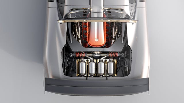 Gordon Murray Special Vehicles S1LM exterior engine bay