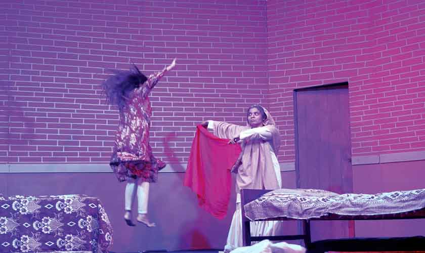 The play offers a generous dose of biting humour and slapstick comedy, topped with impeccable acting.