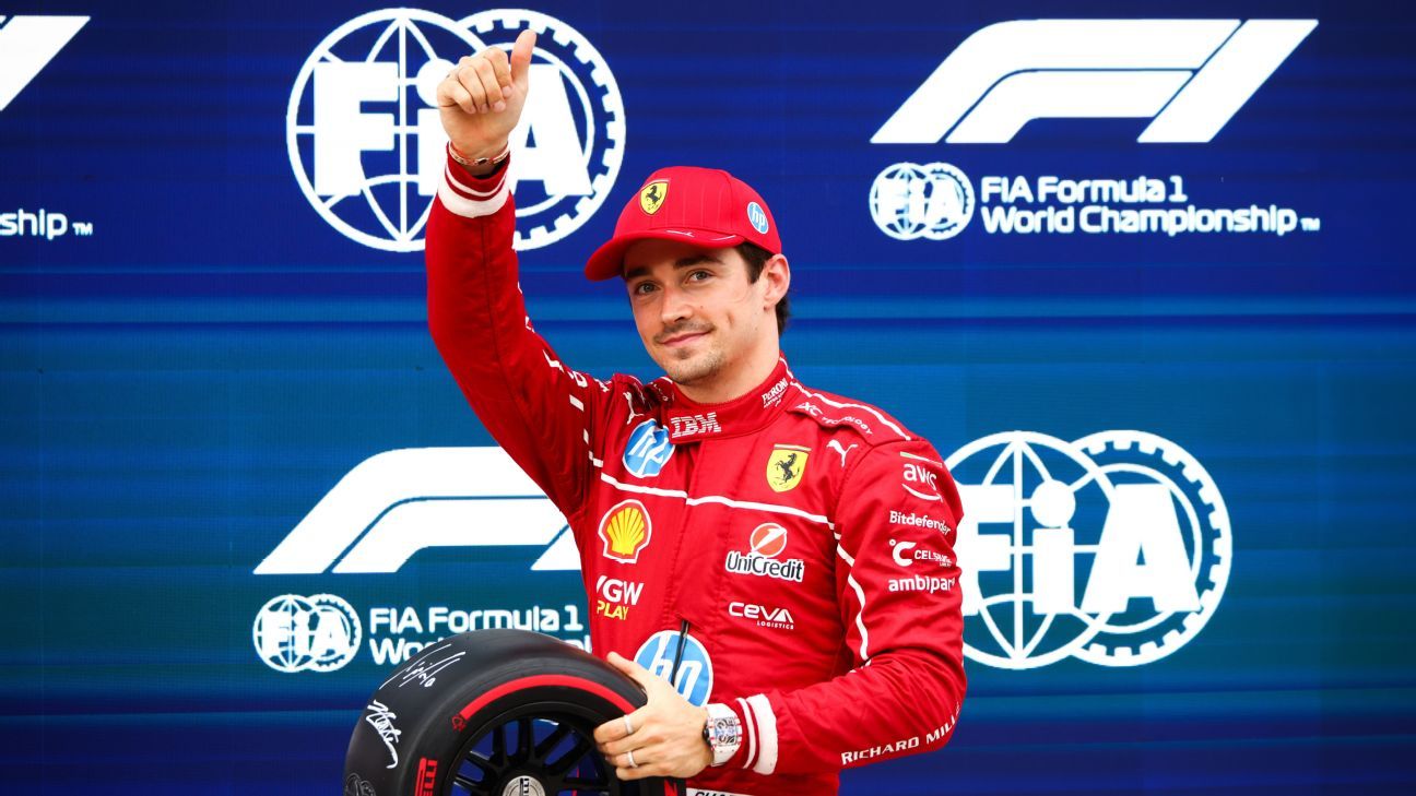 Hungarian GP qualifying: Leclerc takes surprise pole to upset McLarens