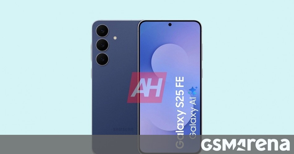 Samsung Galaxy S25 FE’s leaked official renders show it from different angles in multiple colors