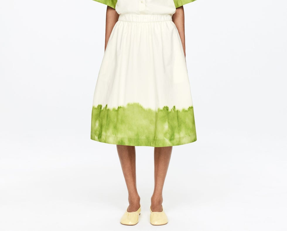 Printed Midi-Skirt