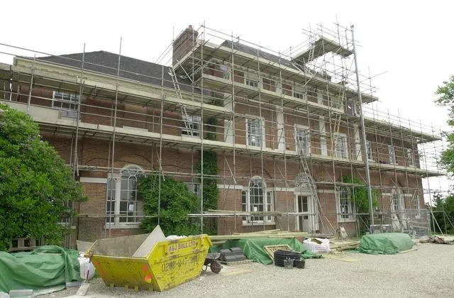 Getty Images Forest Lodge under renovation in 2001.