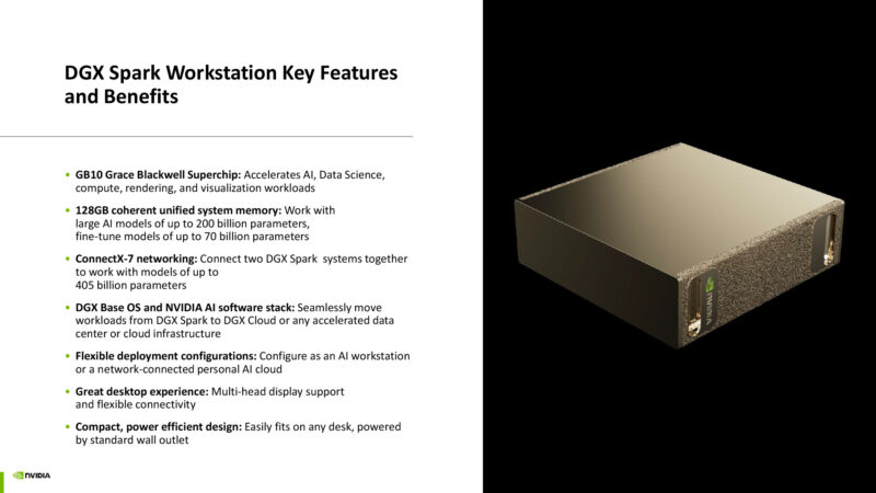 DGX Spark Workstation Key Featuresand Benefits