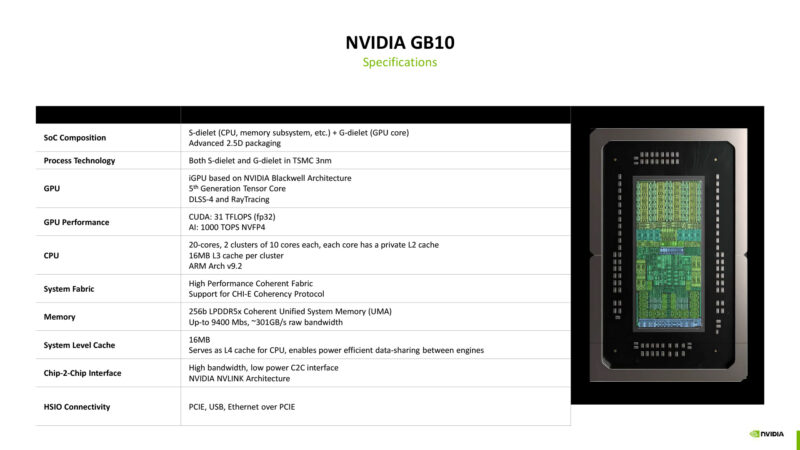 NVIDIA GB10 Specifications