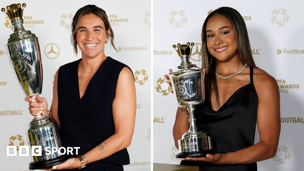 PFA Awards 2025: Mariona Caldentey and Olivia Smith win PFA player of the year awards