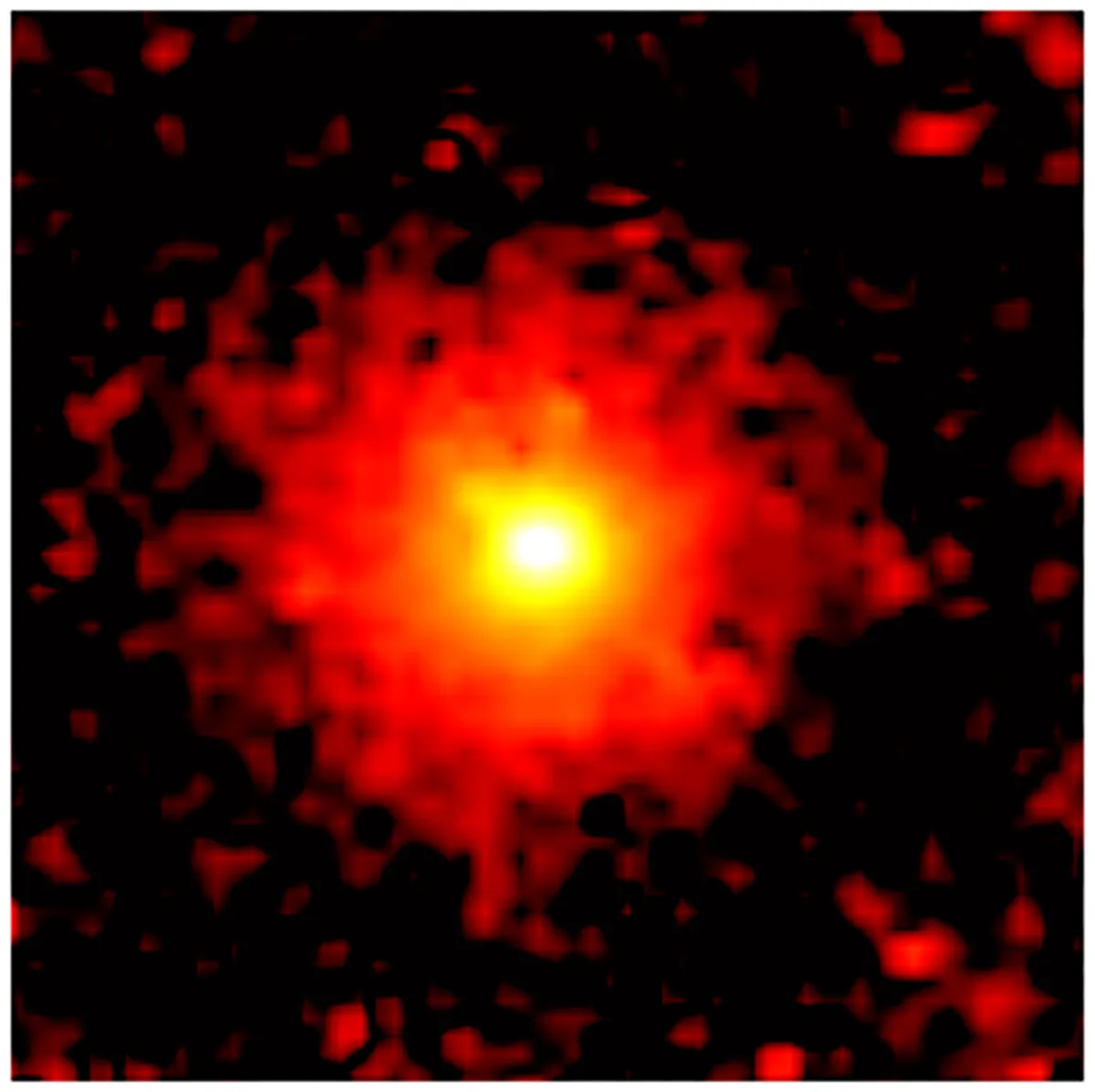 A view of comet 3I/ATLAS, as seen by NASA’s SPHEREx (Spectro-Photometer for the History of the Universe, Epoch of Reionization and Ices Explorer), which observed the interstellar object from 7–15 August 2025. Credit: NASA/SPHEREx