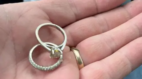 Steve Van Ysseldyk The rings that were found amongst piles of rubbish at the dump