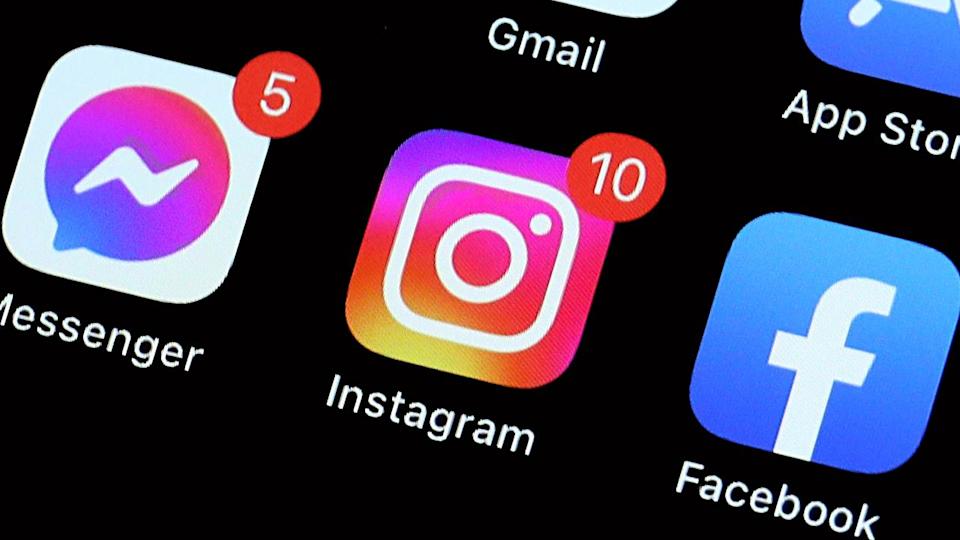 SYDNEY, AUSTRALIA - NewsWire Photos JANUARY 20, 2023: Editorial generic stock image of an iPhone with the popular apps: Instagram, Messenger and Facebook prominent on its home screen. Picture: NCA NewsWire / Nicholas Eagar