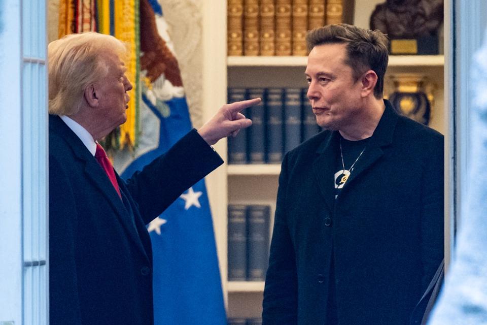 Donald Trump and Musk were close during last year’s presidential election and for the first half of this year but the tech billionaire left the White House in accrimonious circumstances in June (AFP/Getty)