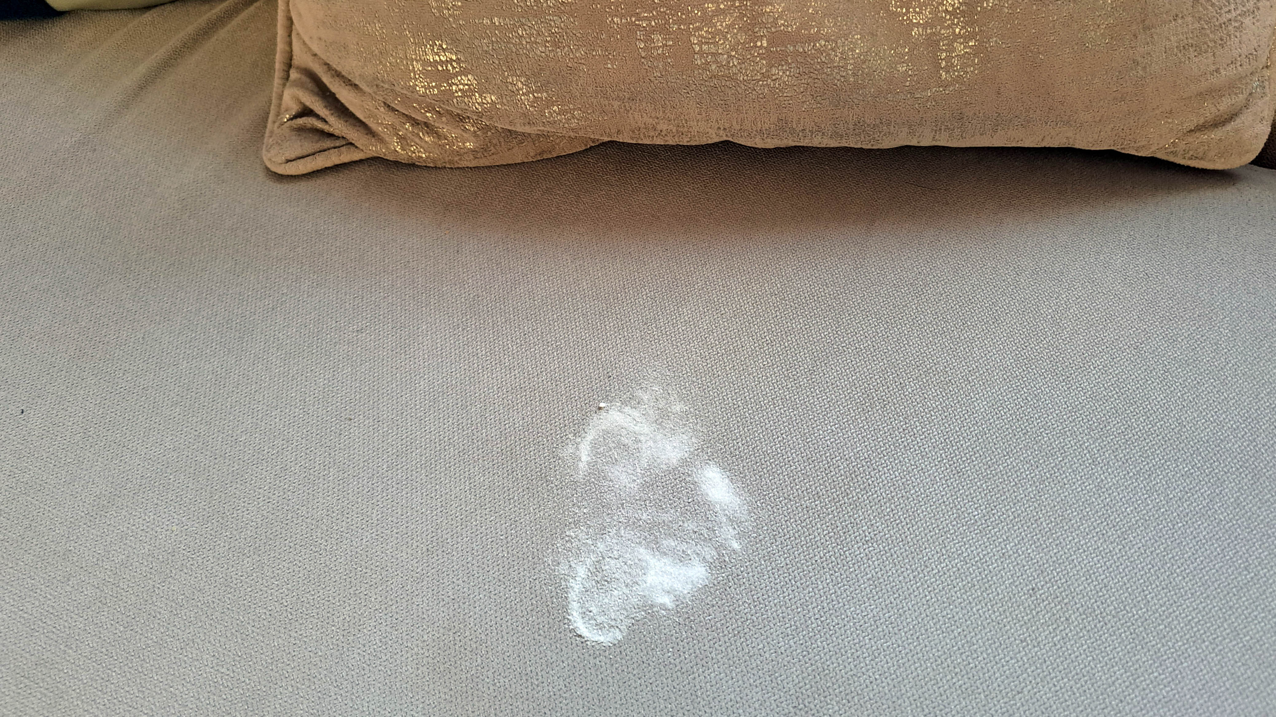 Baking soda on sofa