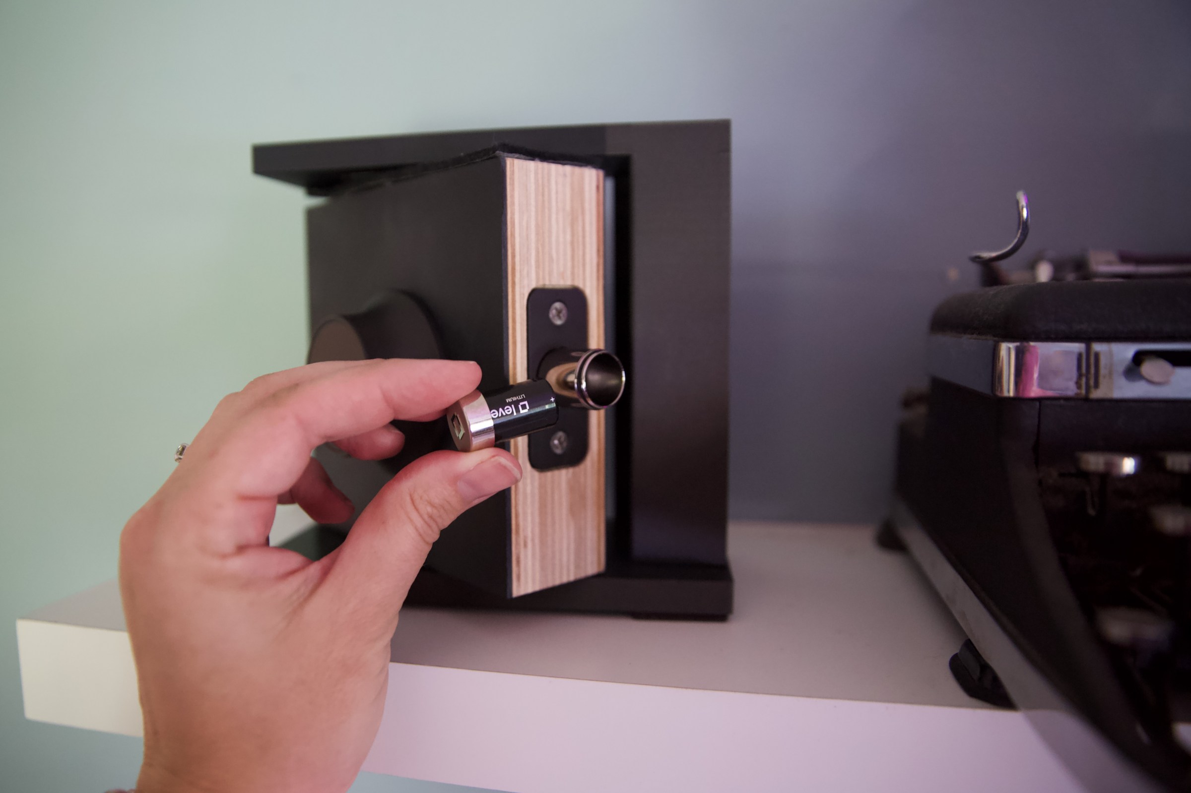As with all Level Locks, the Pro is powered by a single CR2 battery that fits inside the bolt.